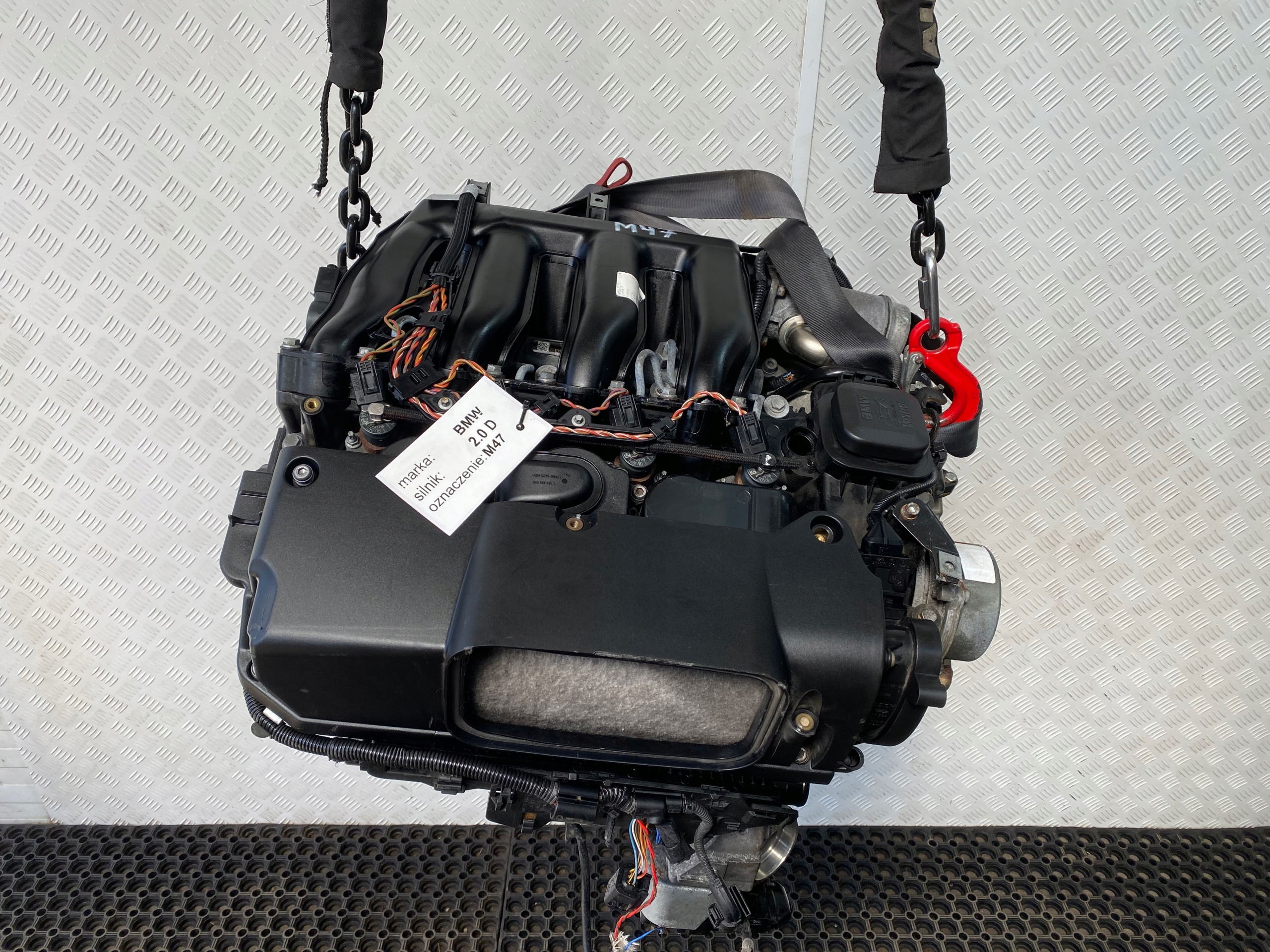 BMW 1 E81 E87 E90 04-07 engine complete 2.0D M47D20 M47T 204D4 173tys.km
