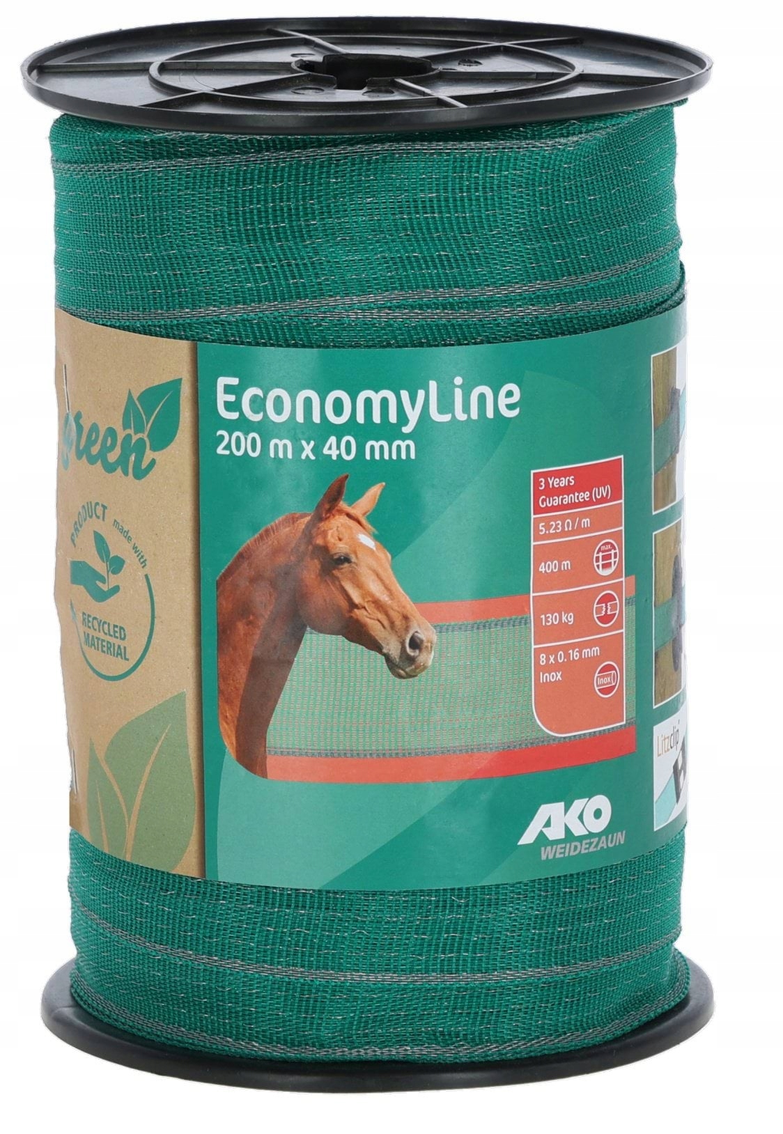 Stínící Panelové Pásy Economy 200 m x 40 mm Zeleno-šedá Kerbl