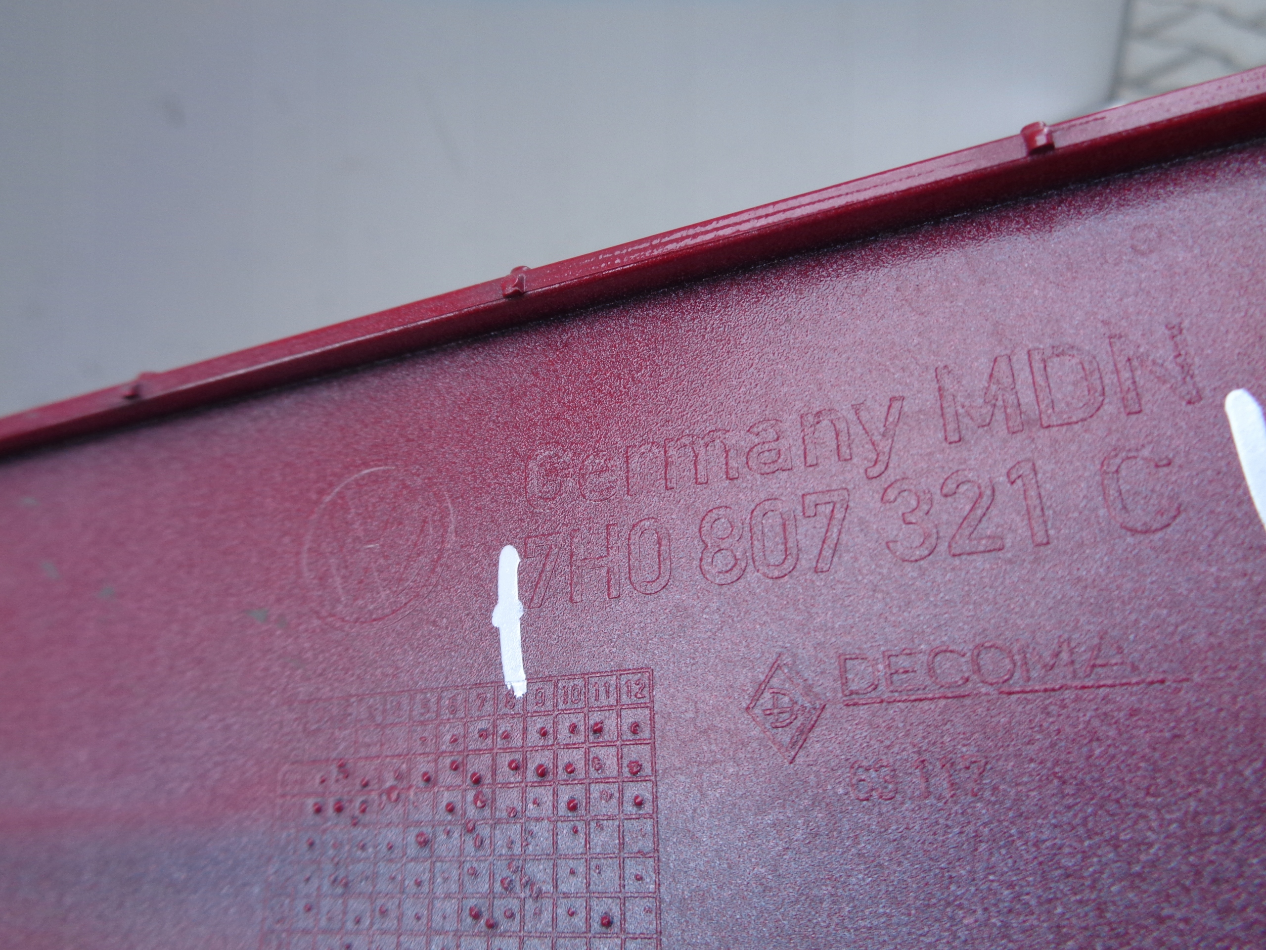 ECKE DER STOSSSTANGE LINKS HINTEN VW T5 03-15 7H 7E