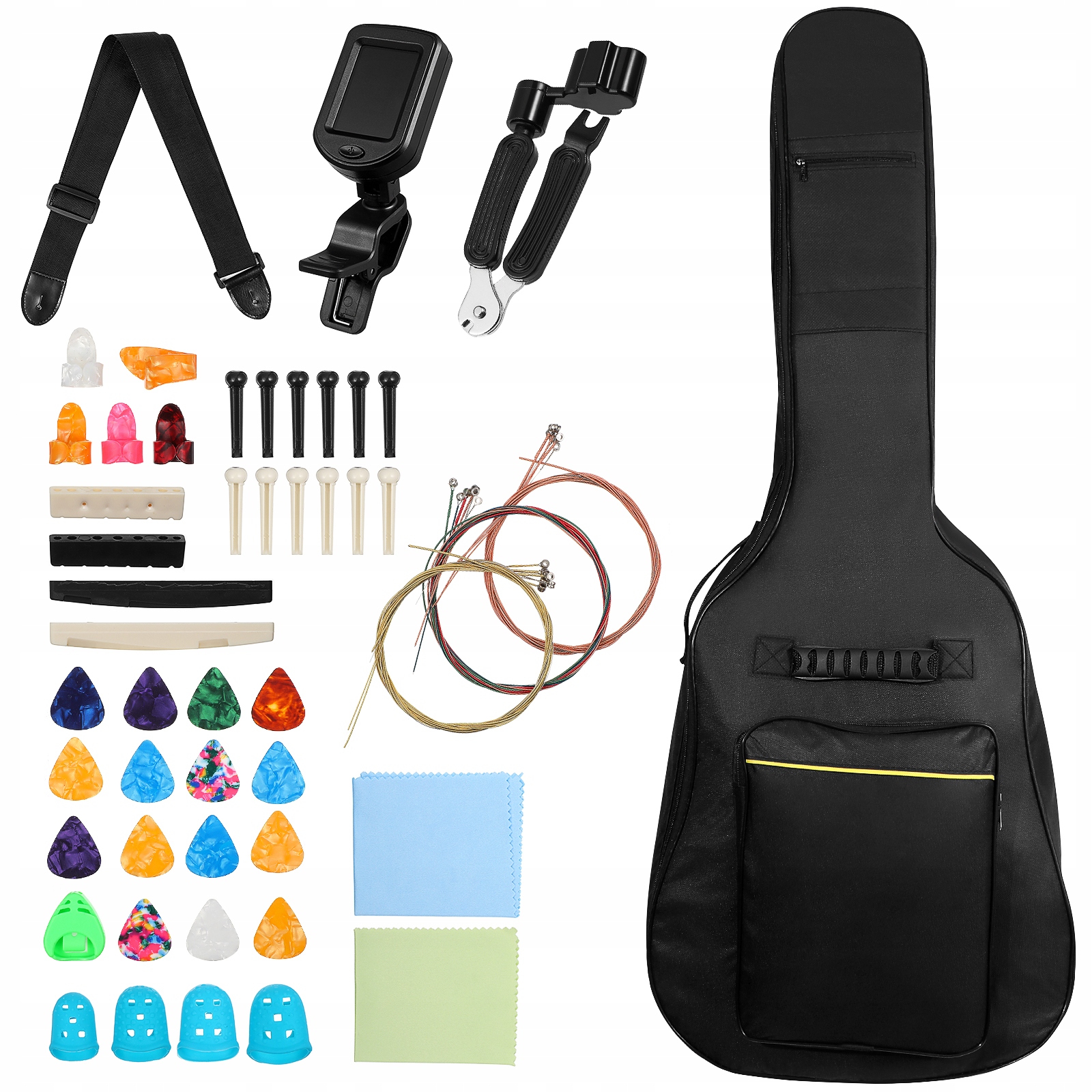 ZESTAW POKROWIEC NA GITARĘ AKUSTYCZNĄ - TORBA NA GITARĘ Z AKCESORIAMI Przeznaczenie gitara akustyczna