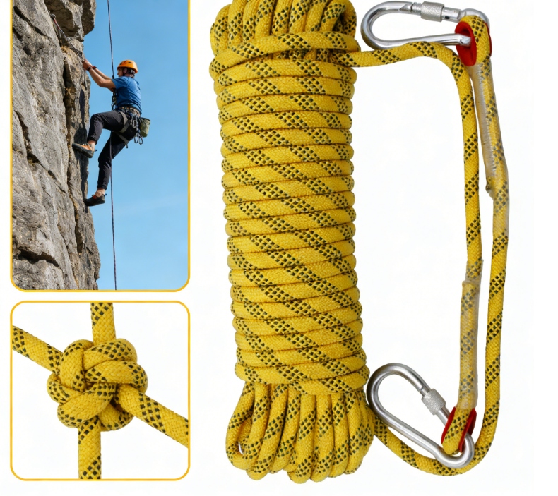 Těžké Univerzální Lano 12 MM 20 M – Pro Lezení, Tažení A Zabezpečení