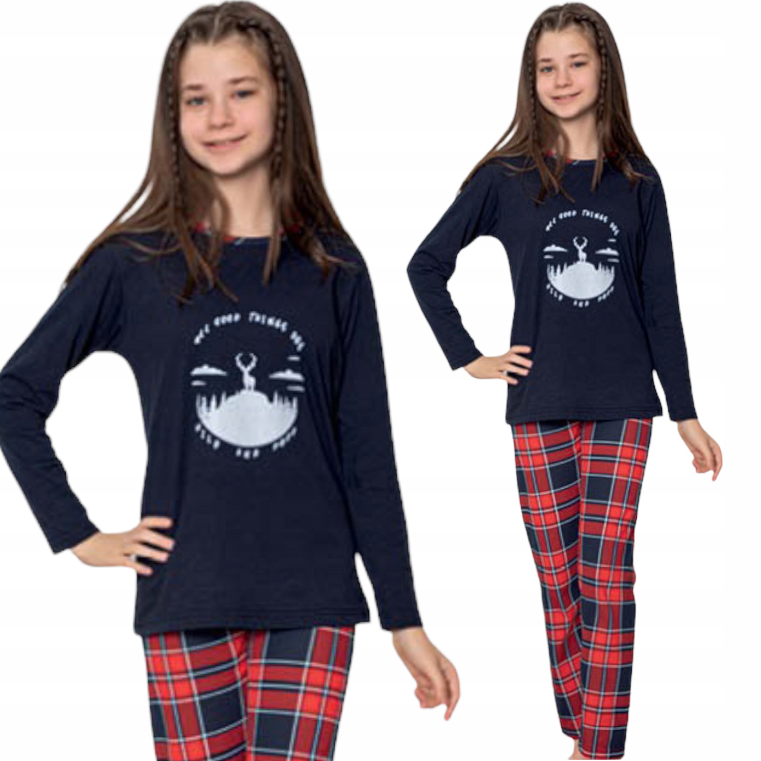 

Piżama Dziewczęca Dziecięca/młodzieżowa Świąteczna