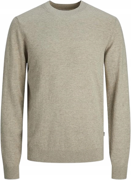 Jackjones Béžový Pánský Svetr Bavlněný S Kulatým Výstřihem Xs J5B