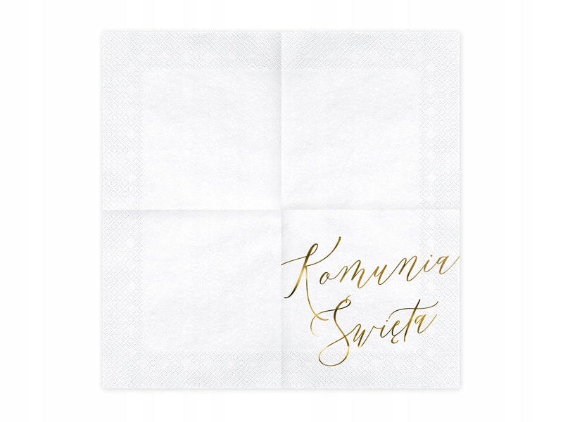 Serwetki Komunijne Papierowe Komunia Św 20szt Długość 33 cm