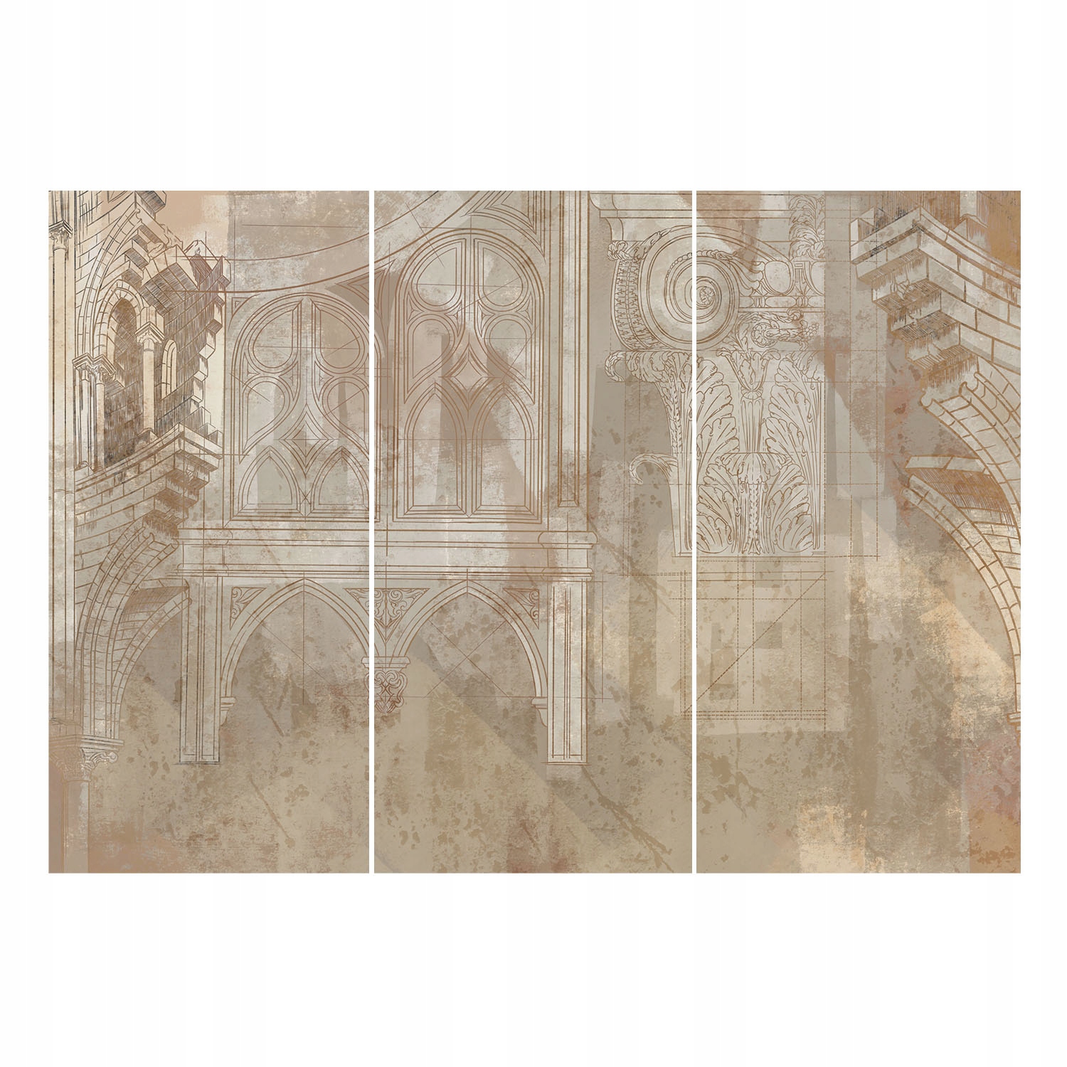 Nástěnná fototapeta na zeď do pokoje Historické ornamenty 312 x 219 cm