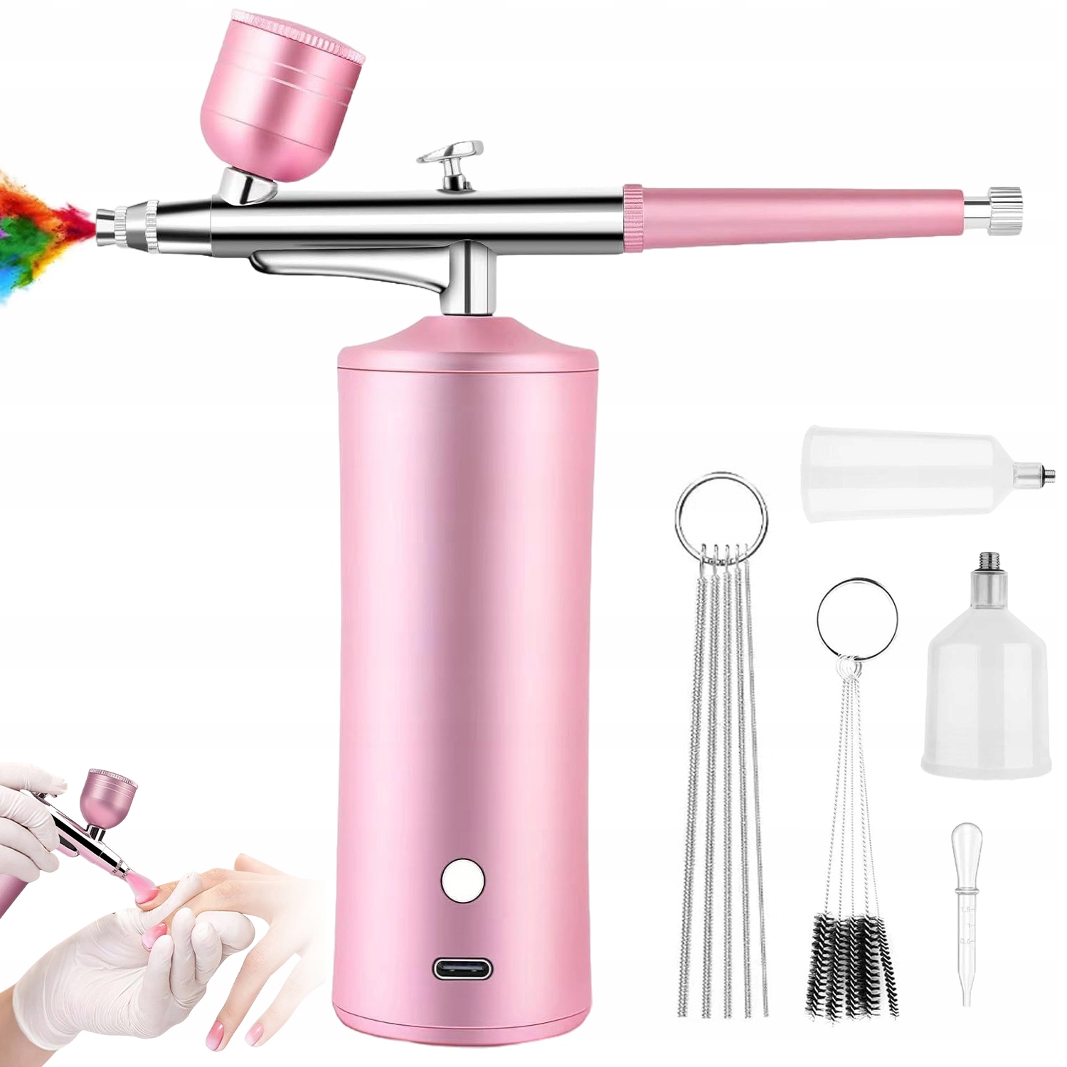 Elektrická Stříkací Pistole Na Zdobení Nehtů Aerograf 0,3 MM