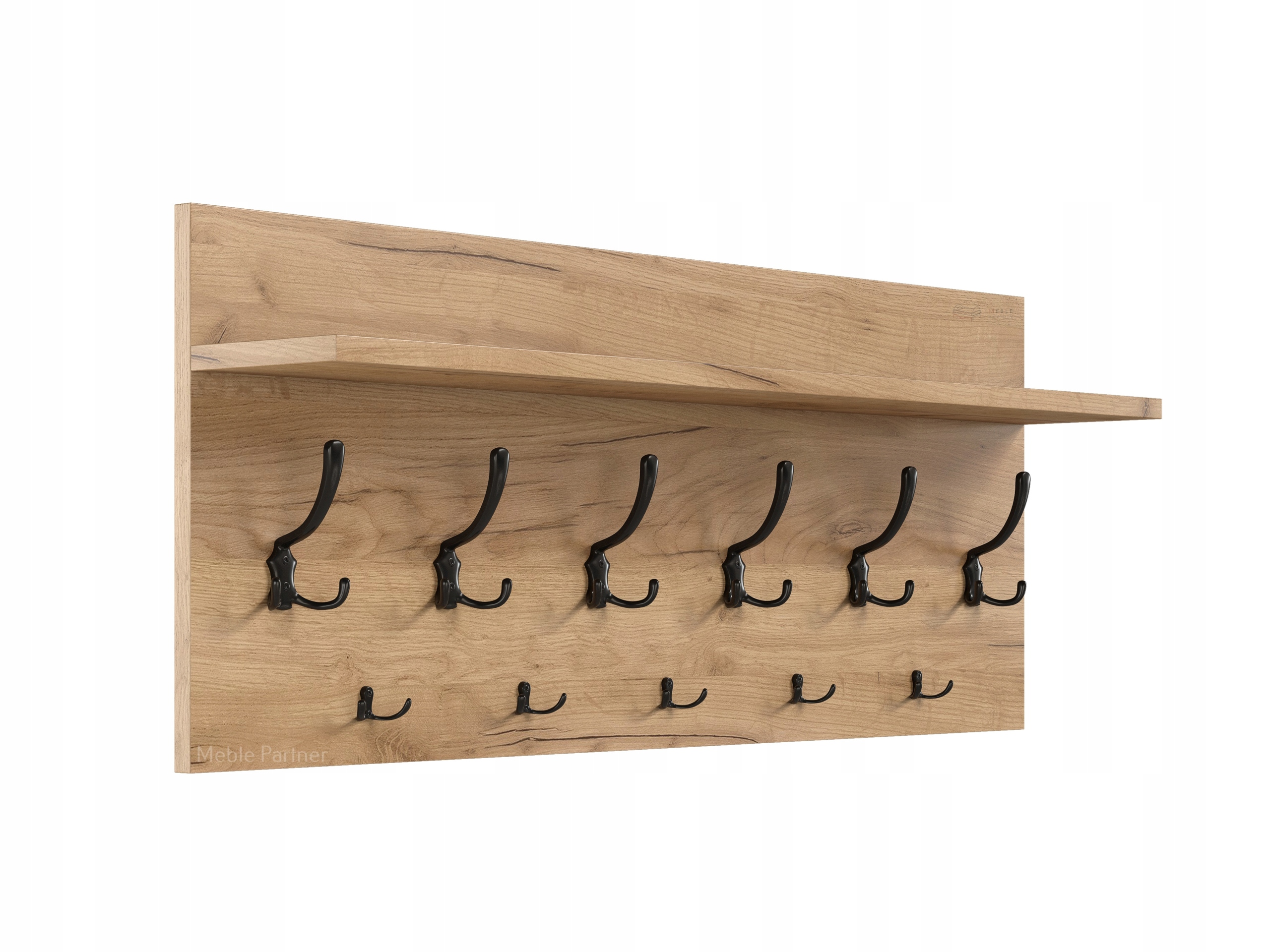 

Wieszak Ścienny Dąb Craft Szer. 100CM 11 Uchwytów