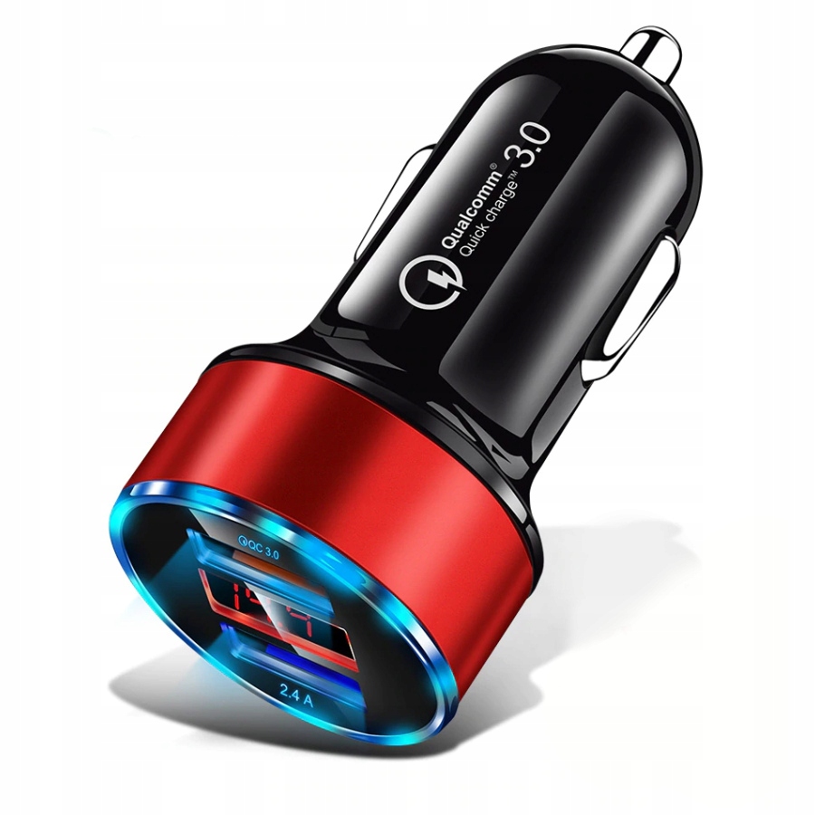 

Szybka 3.1A Samochodowa Ładowarka Led Qc 3.0
