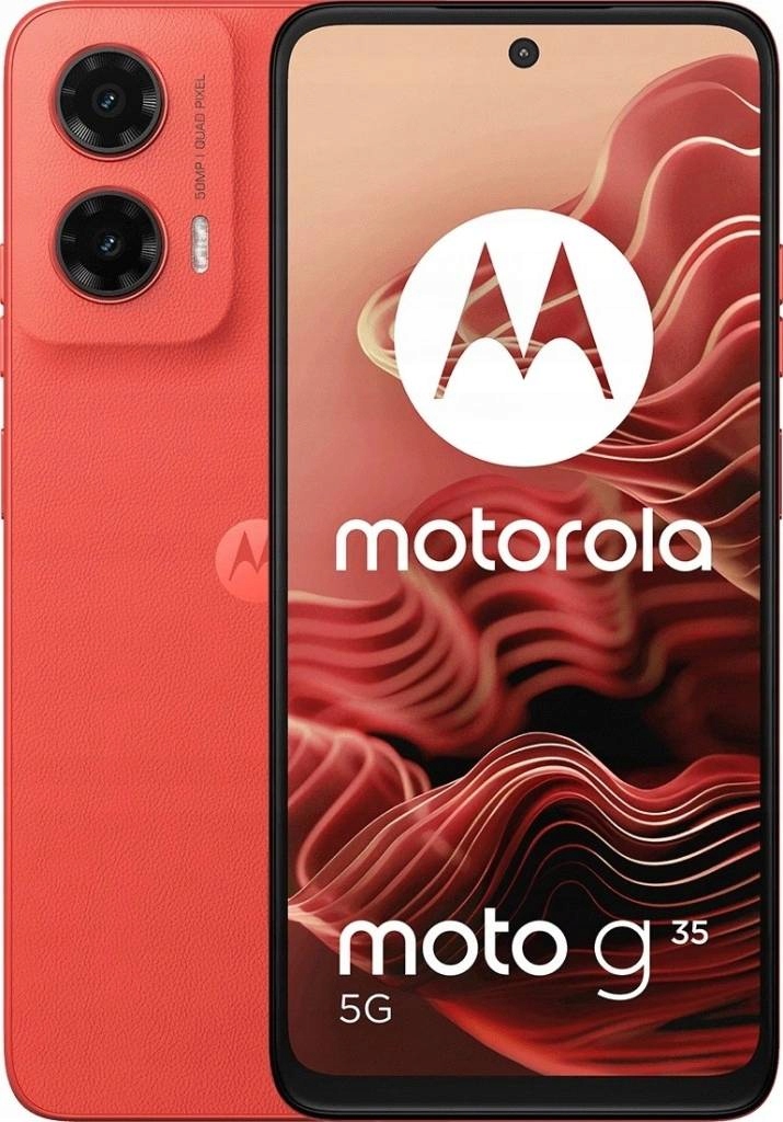 Motorola Moto G35 5G 8/128 DualSIM z eSIM 120Hz Nfc 5000mAh Guava Red (pl)