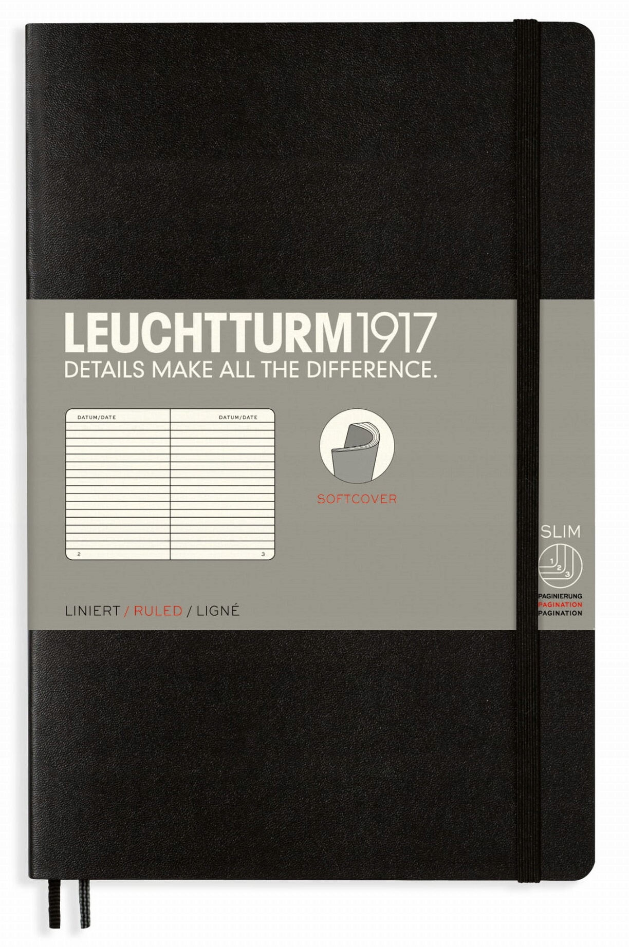 

LEUCHTTURM1917 Notatnik Notes Miękki B6 Linia