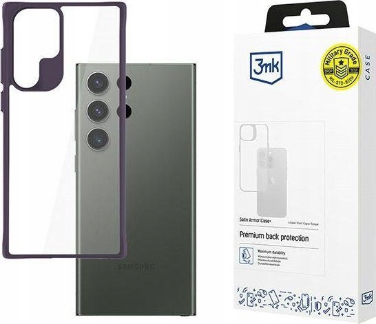 Samsung Galaxy S24 Ultra 3MK Satin Armor Case+ Purple