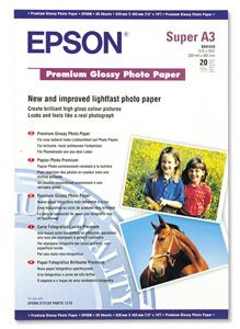 Prem.Glossy Photo Paper, Din A3+, 255g/ m2, 20listu C13S041316