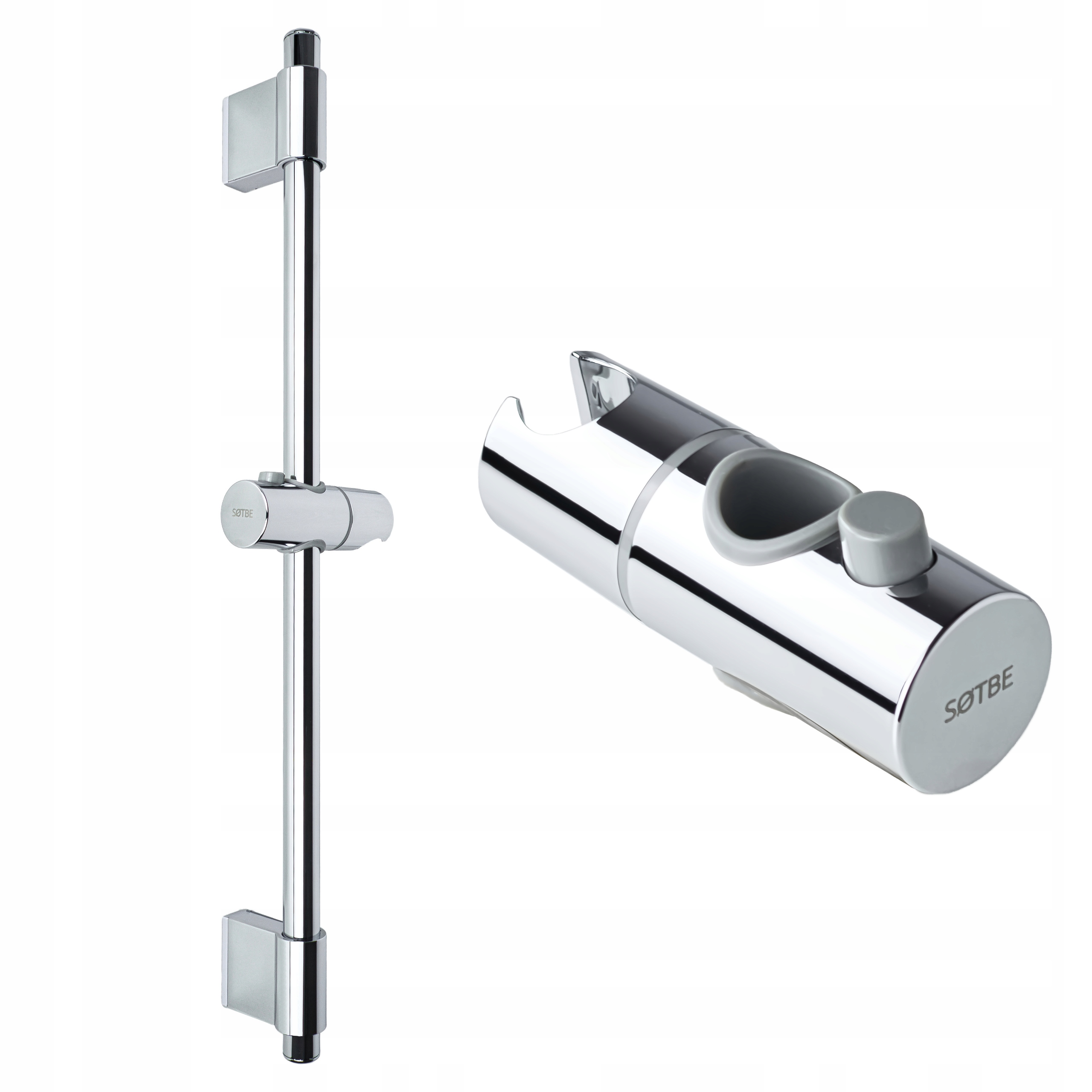 Sprchová tyč nastavitelná do kabiny, univerzální a pevná montáž Sotbe