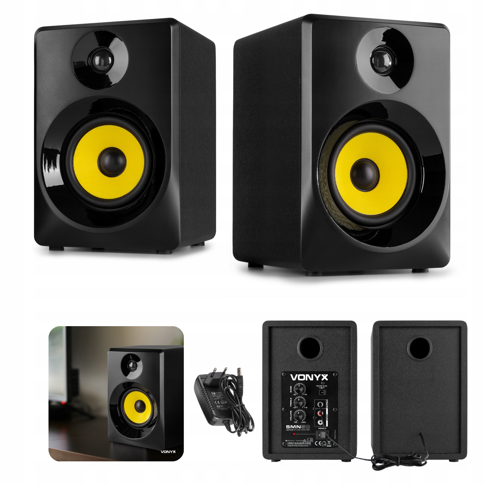 Monitor studyjny Vonyx SMN50B 70 W