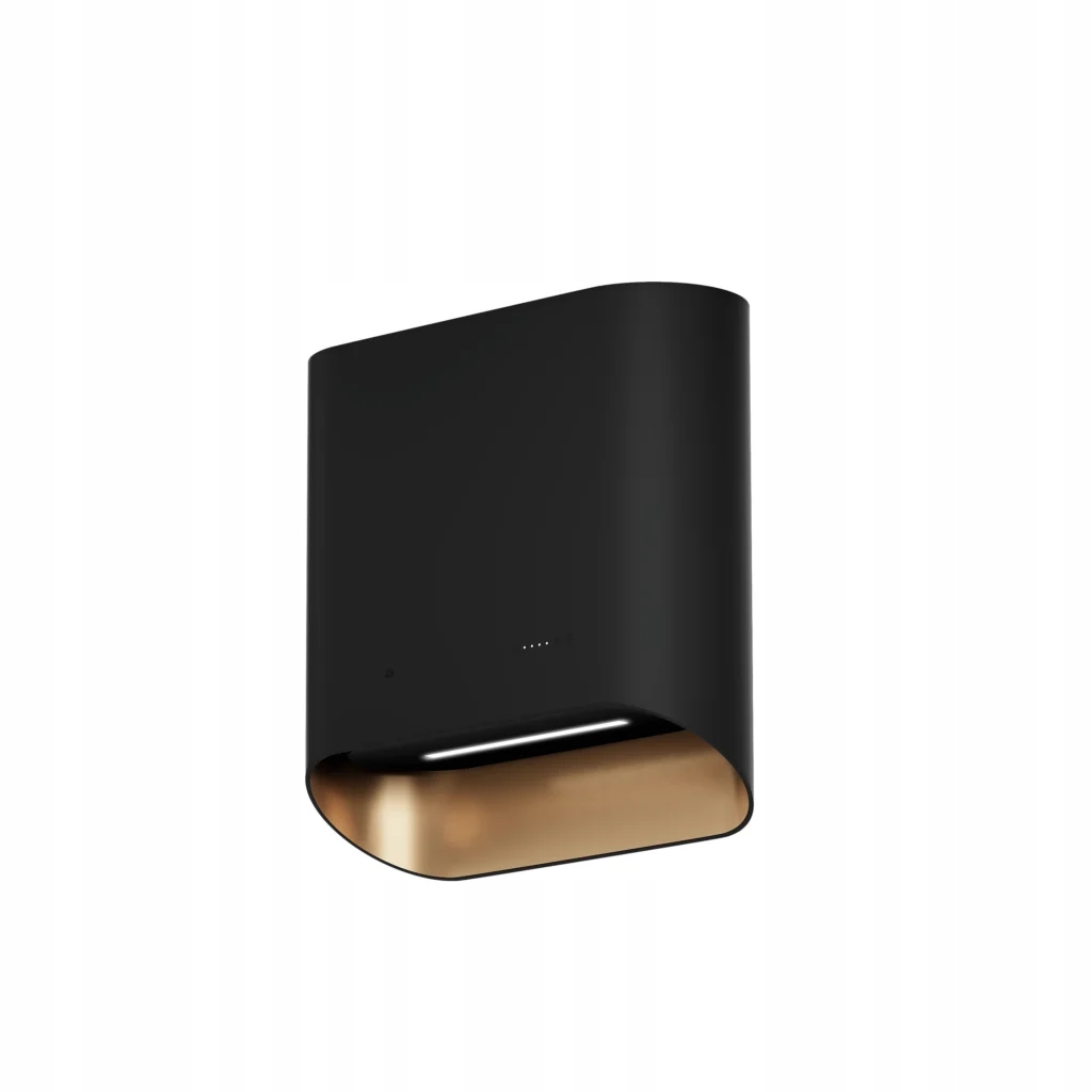 Ciarko Design Okap Przyścienny Simple Black/Rose Gold CDP6002B/C