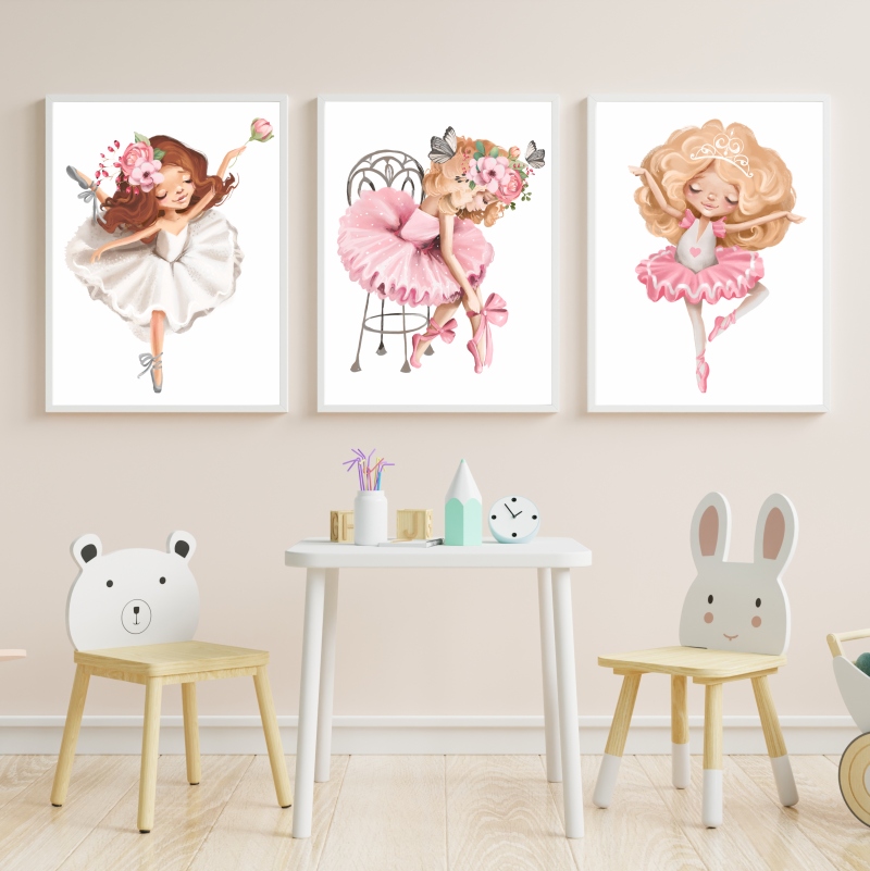 Zestaw 3 plakaty A3 baletnice Bohater Inny