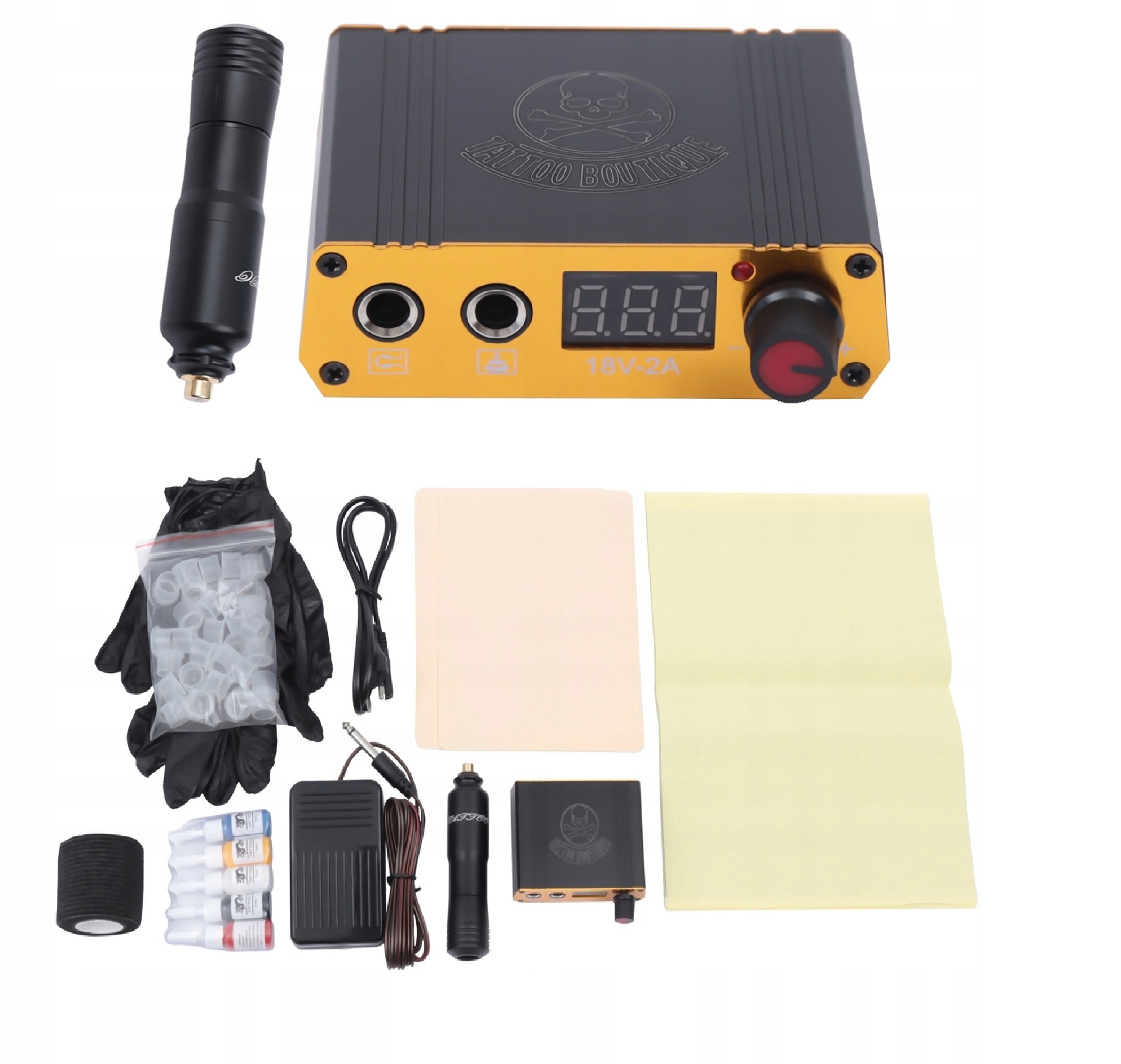 

Zestaw Do Tatuazu Maszynka Rotacyjna Pen 220v