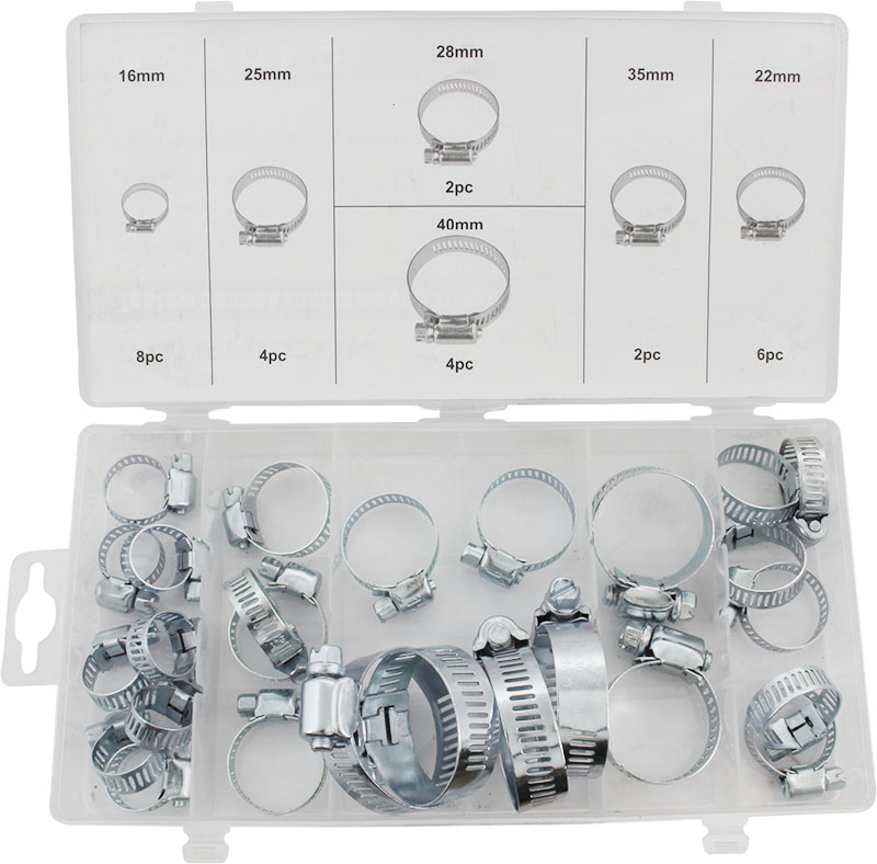 OPASKI ŚLIMAKOWE ZACISKOWE CYBANTY 26 szt OBEJMY