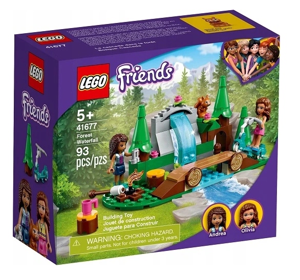 

Lego Friends 41677 Leśny Wodospad Kładka Hulajnoga