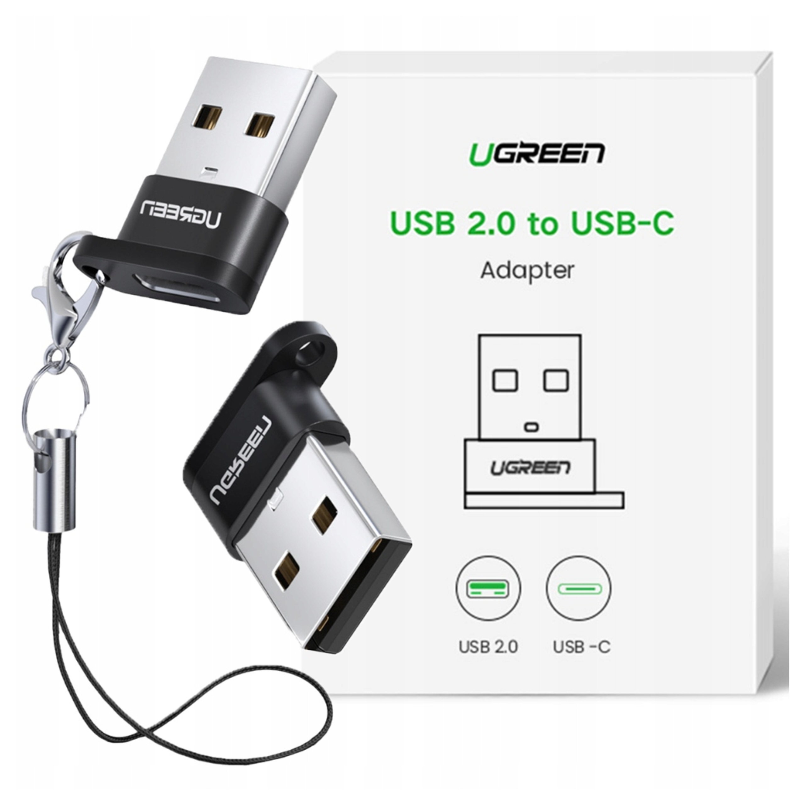 Adapter Usb Ugreen US280 Usb-c do Usb-a 2.0 (czarny)