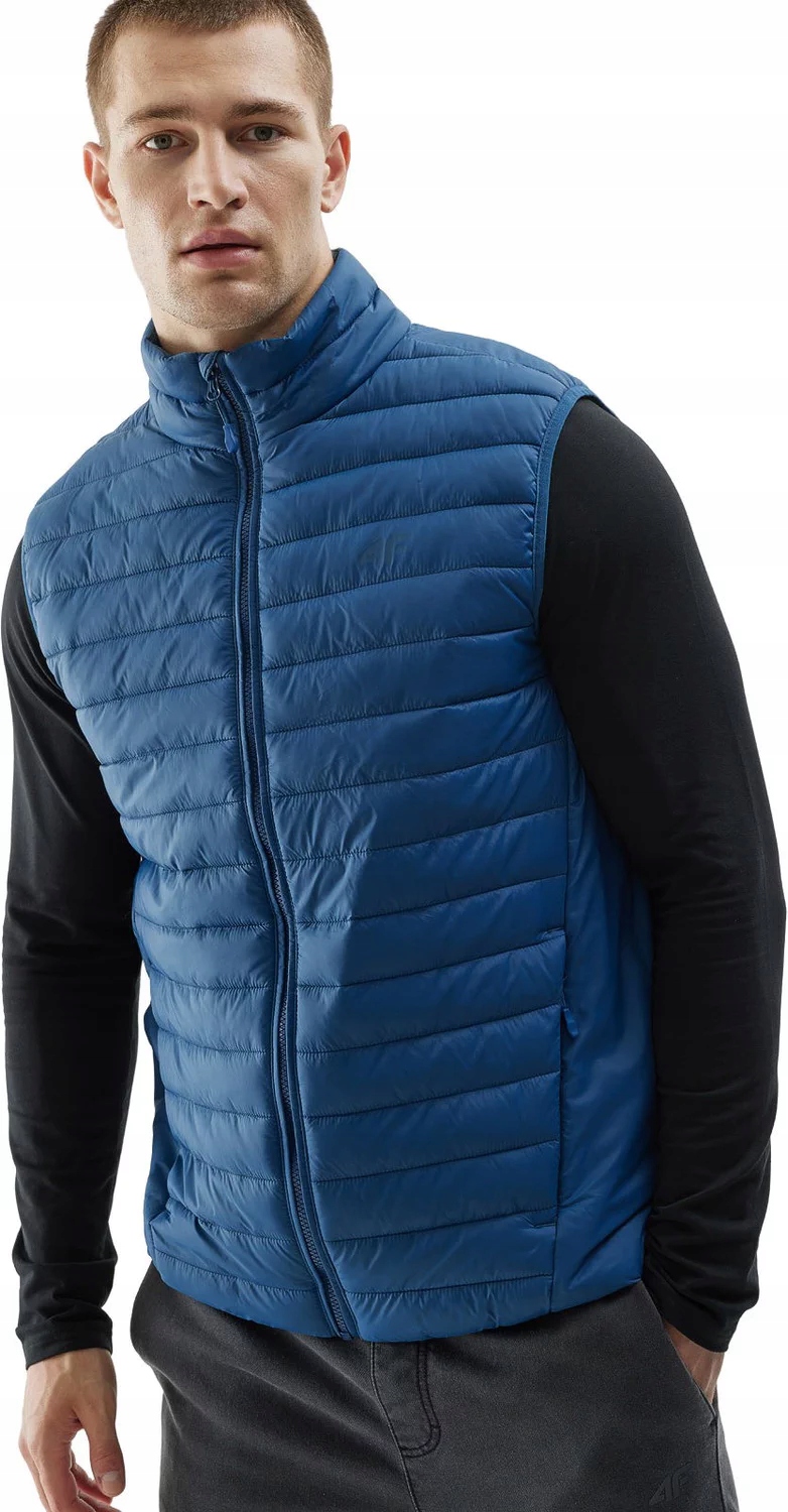 KAMIZELKA MĘSKA PUCHOWA CIEPŁA SPORTOWA BEZRĘKAWNIK 4F Kolekcja 4FAW23TVESM062 32S