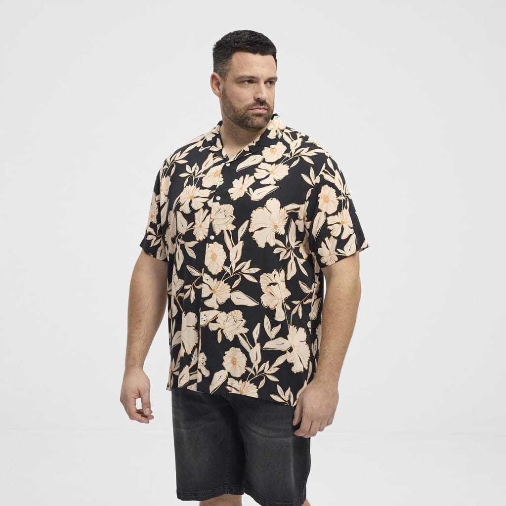 Velká pánská košile s květinami 51342 North Latitude