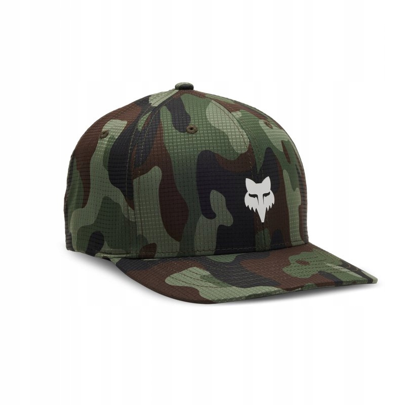 Kšiltovka Fox Head Tech Flexfit Zelená Maskáčová S/m