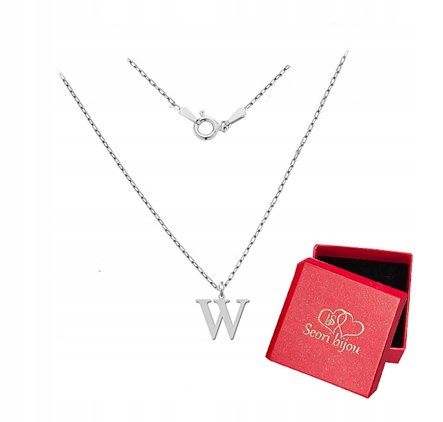 

Naszyjnik Z Literką Literka W Srebro 925 Łańcuszek