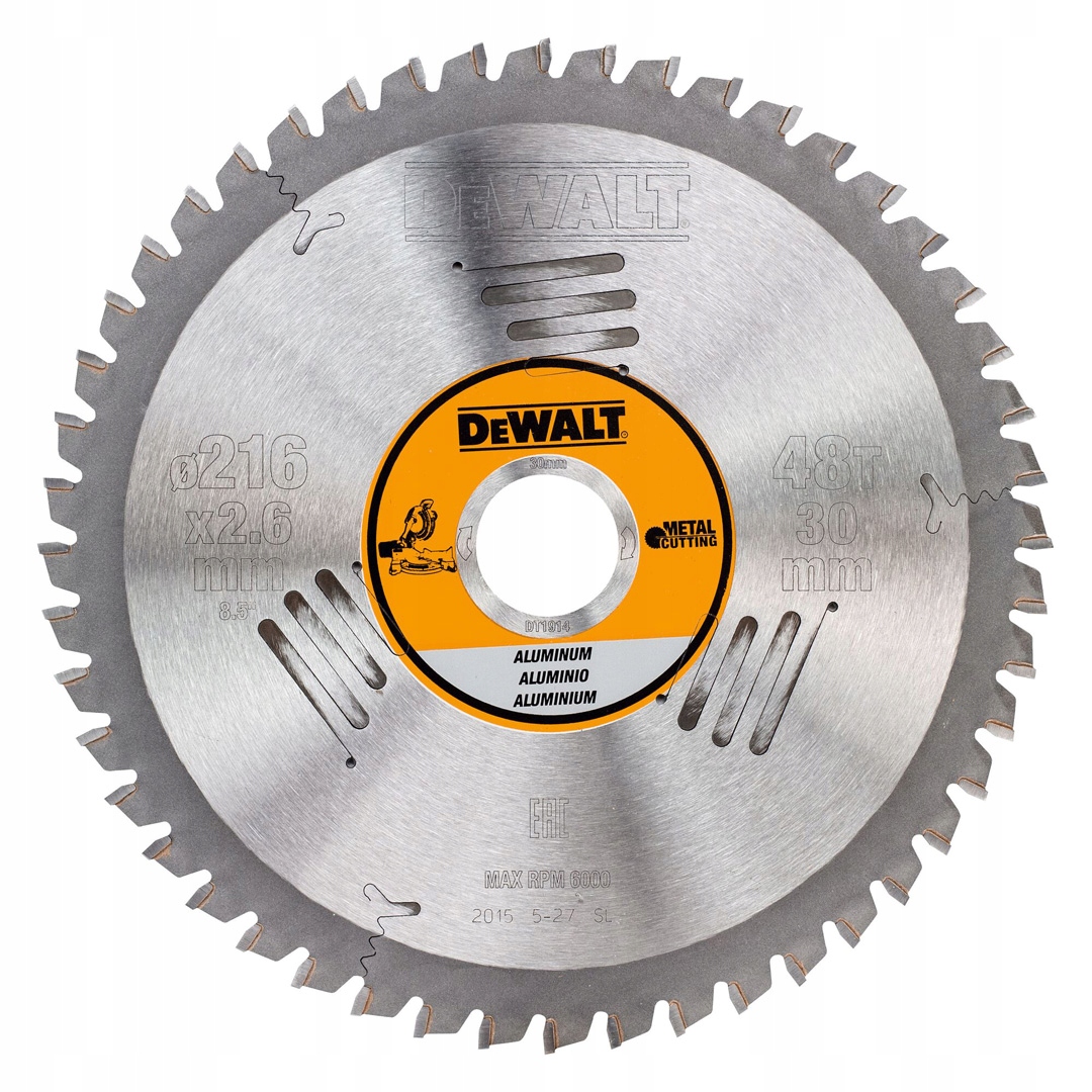 Kotoučová pila 216x30 mm pro hliník DeWALT DT1914