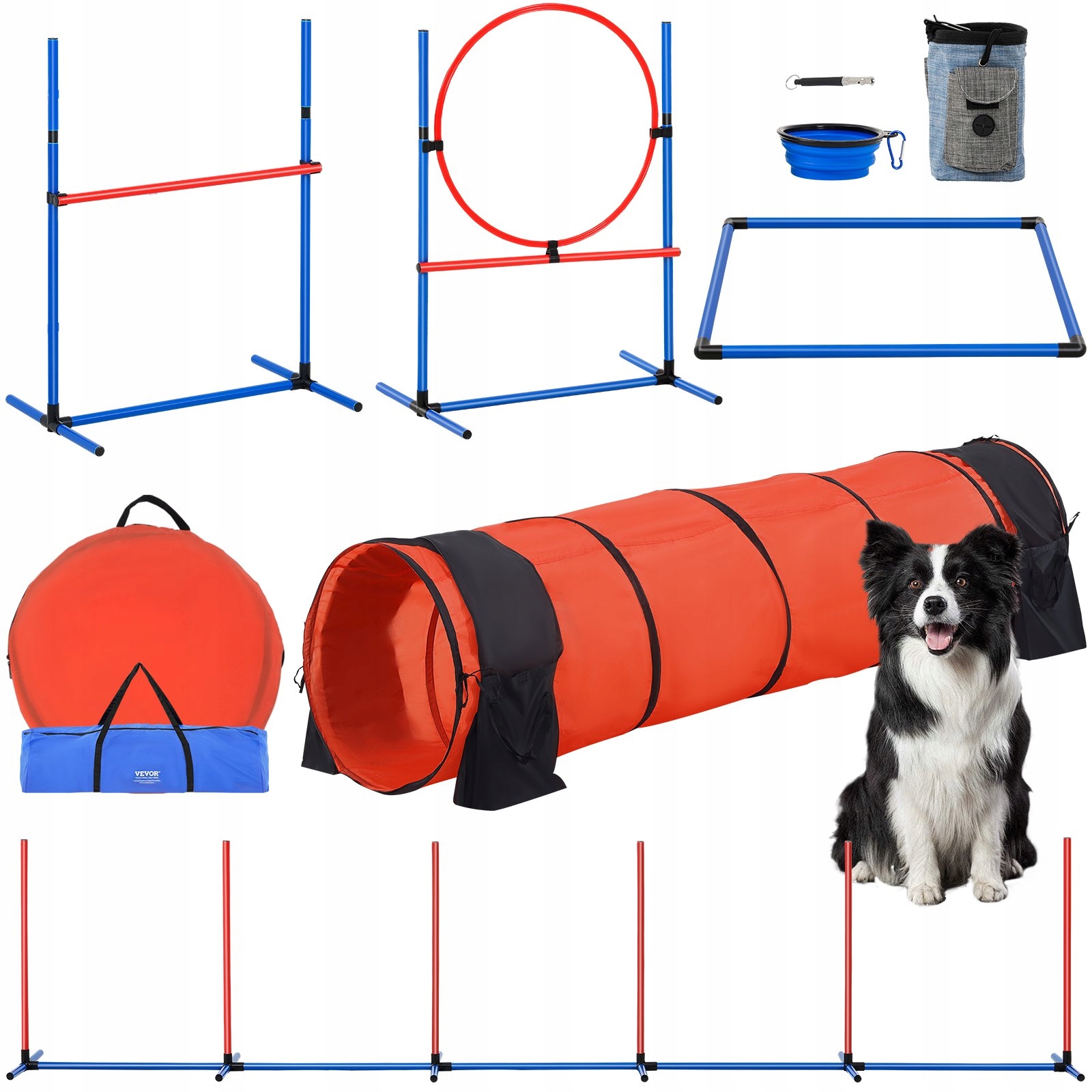 Sada pro trénink agility pro psy Příslušenství pro trénink psa 5 ks