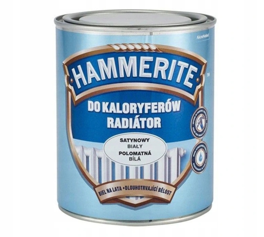 

Hammerite do kaloryferów Biały Satyna 0,7l