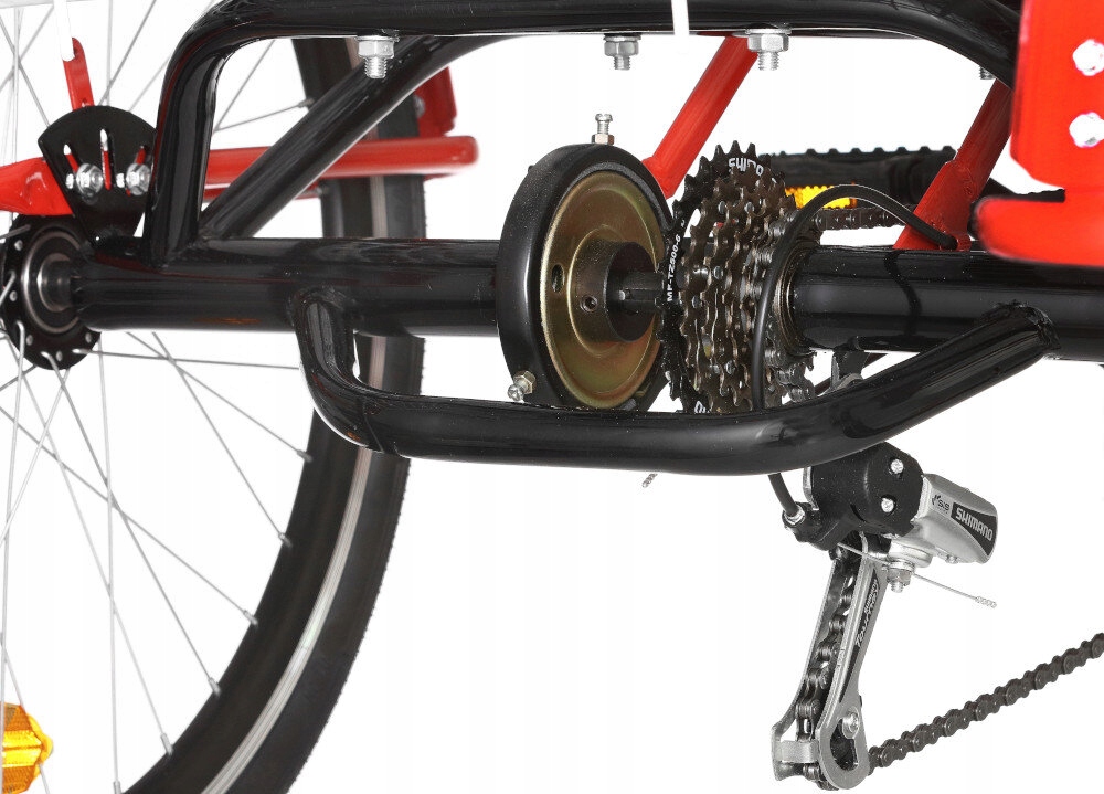 Rower trójkołowy Sewilla 24 cale damski Czerwony Rozmiar koła (