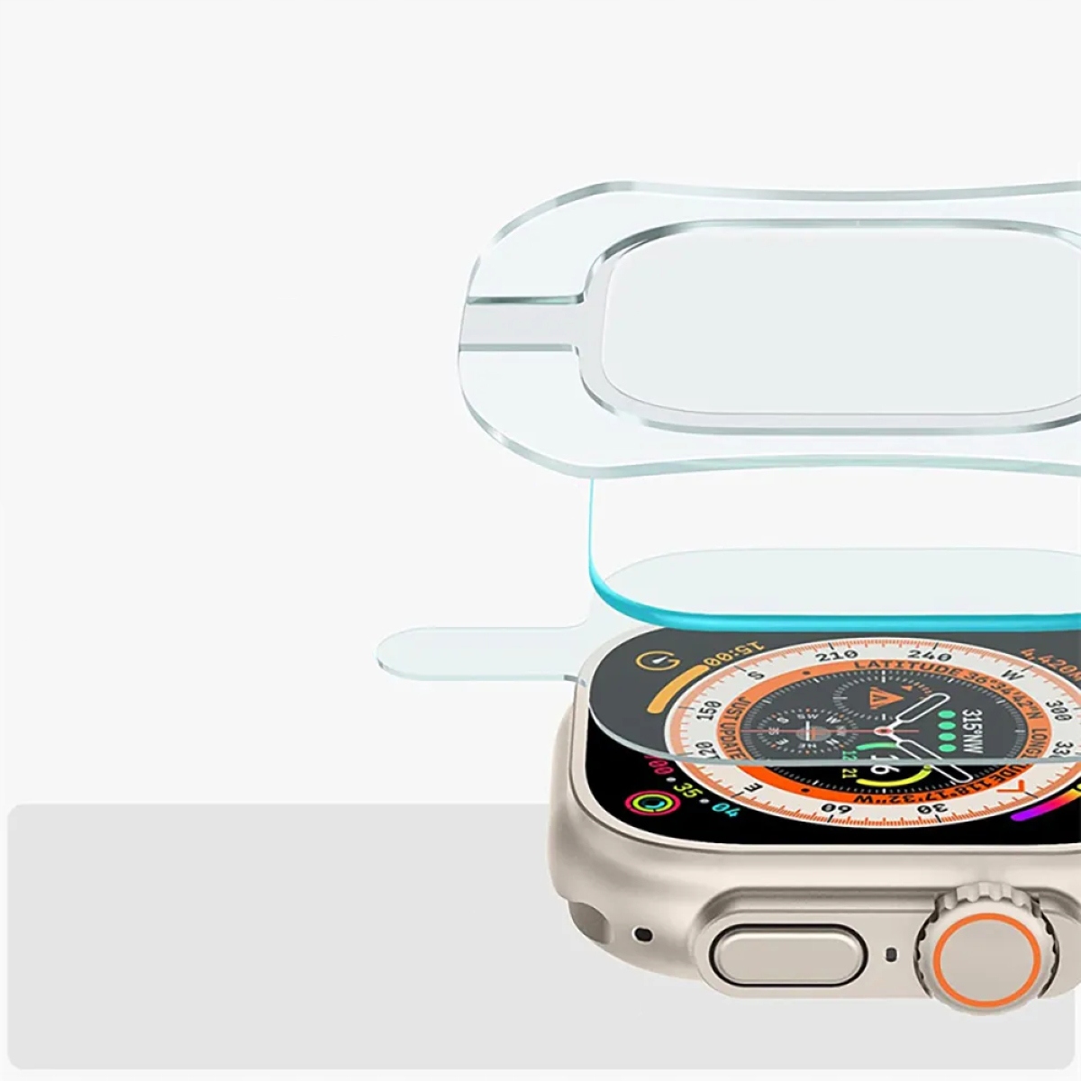 2x SZKŁO HARTOWANE DO APPLE WATCH ULTRA/ULTRA 2 49MM Z RAMKĄ DO MONTAŻU Producent SUPERO