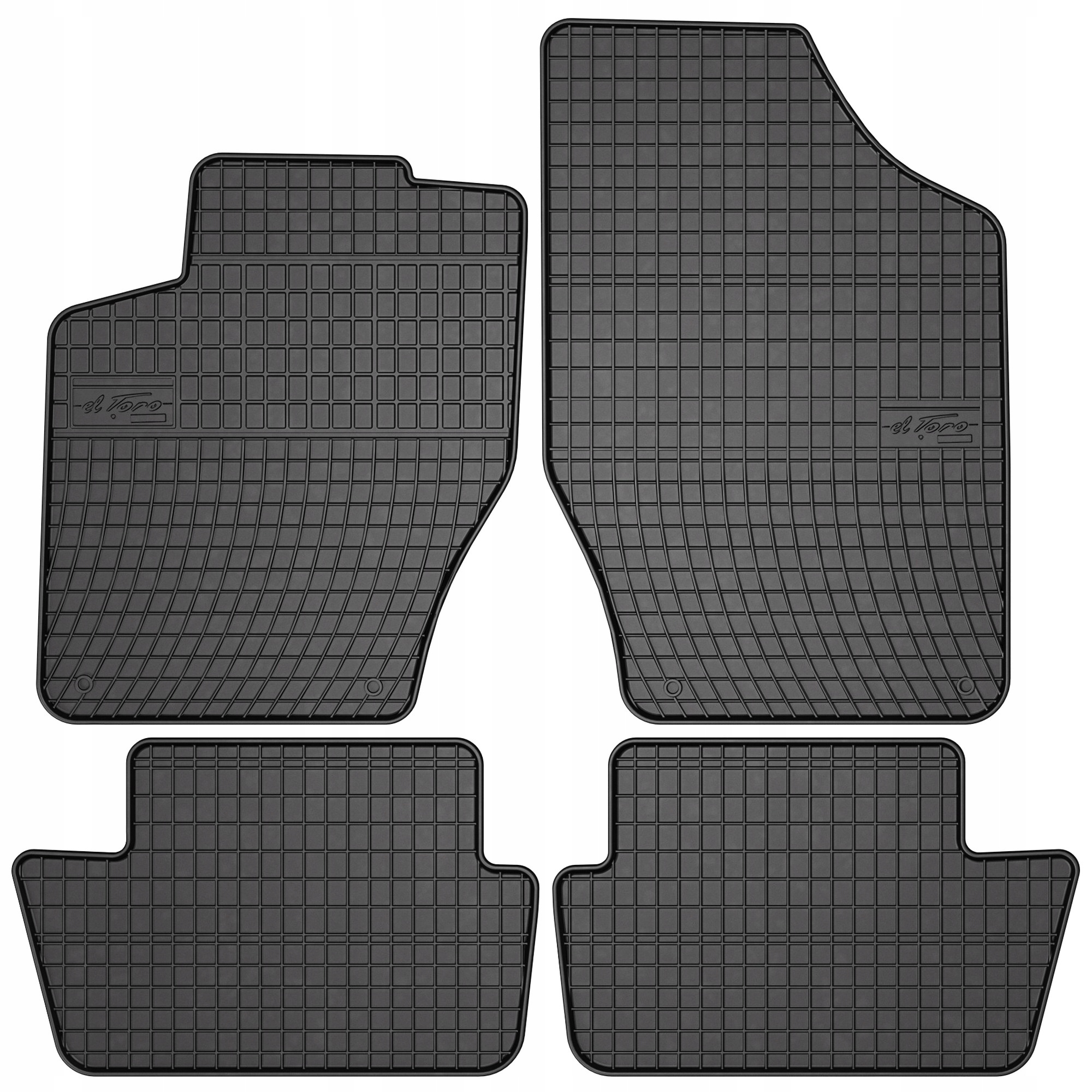Gumové koberce černé Citroen C4 2004-2010 Citroen C4 od roku 2011