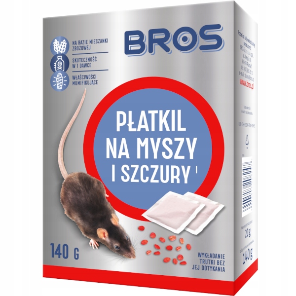 

Bros Płatkil na Myszy I Szczury 140g