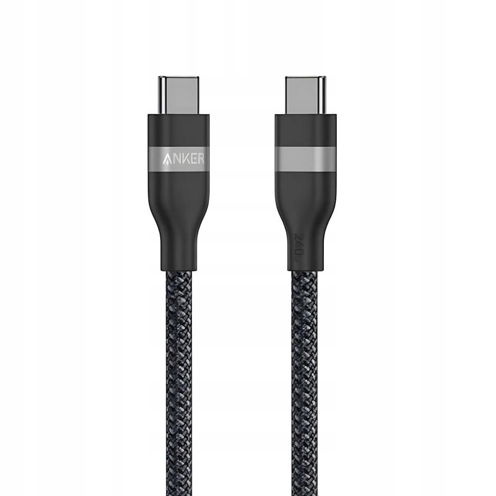 Kabel Usb-c do Usb-c Anker 1,8m 240W Pleciony Nylon Czarny