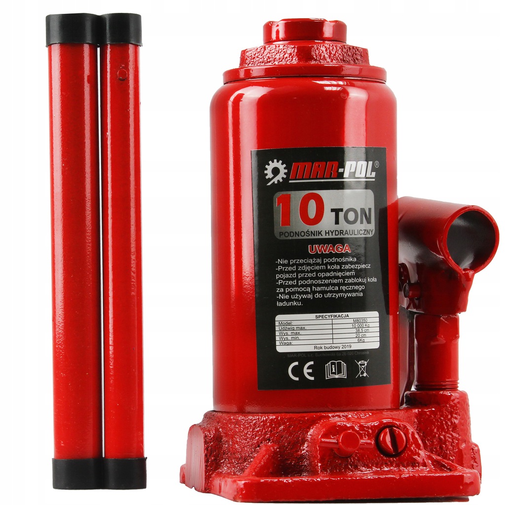 PODNOSNIK SLUPKOWY 10T 10000kg LEWAREK HYDRAULICZN Producent code M80350