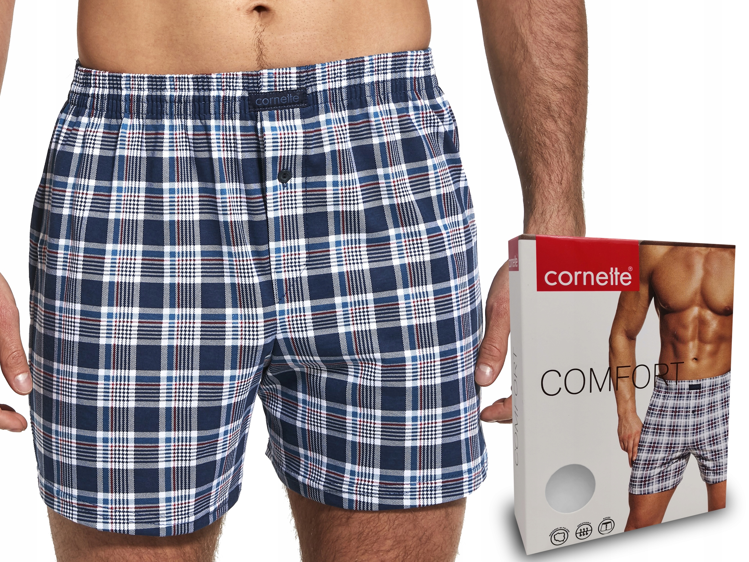 

bokserki Cornette Comfort cotton 002/198 krata 3XL