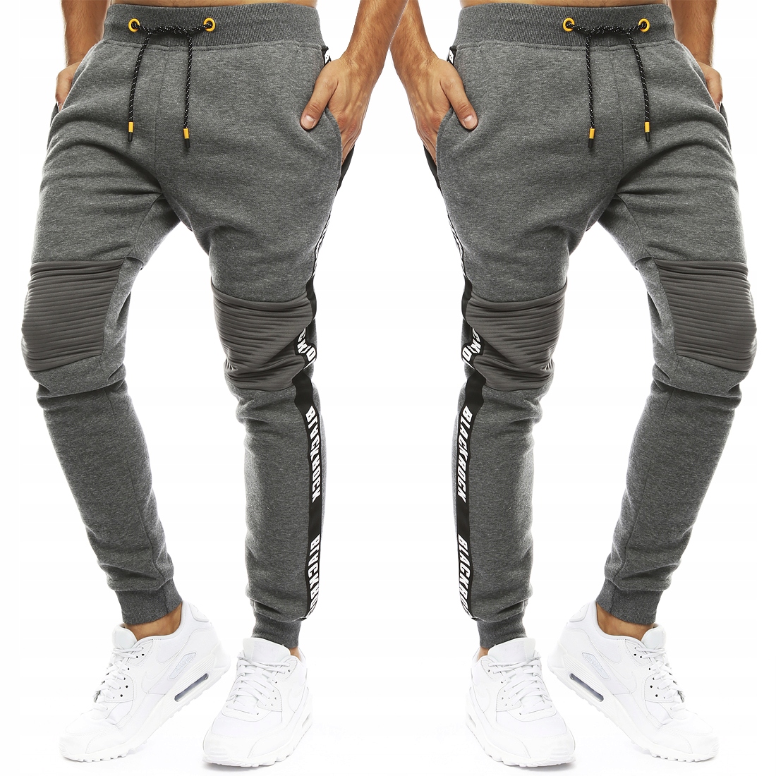 MĘSKIE SPODNIE DRESOWE JOGGERY roz. L