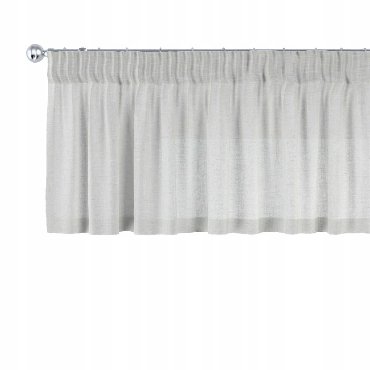 Lambrequin na vlnitej páske 390 x 40 cm, hnedý