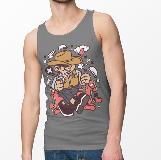 TANK TOP ANIMOWANE COWBOY KID
