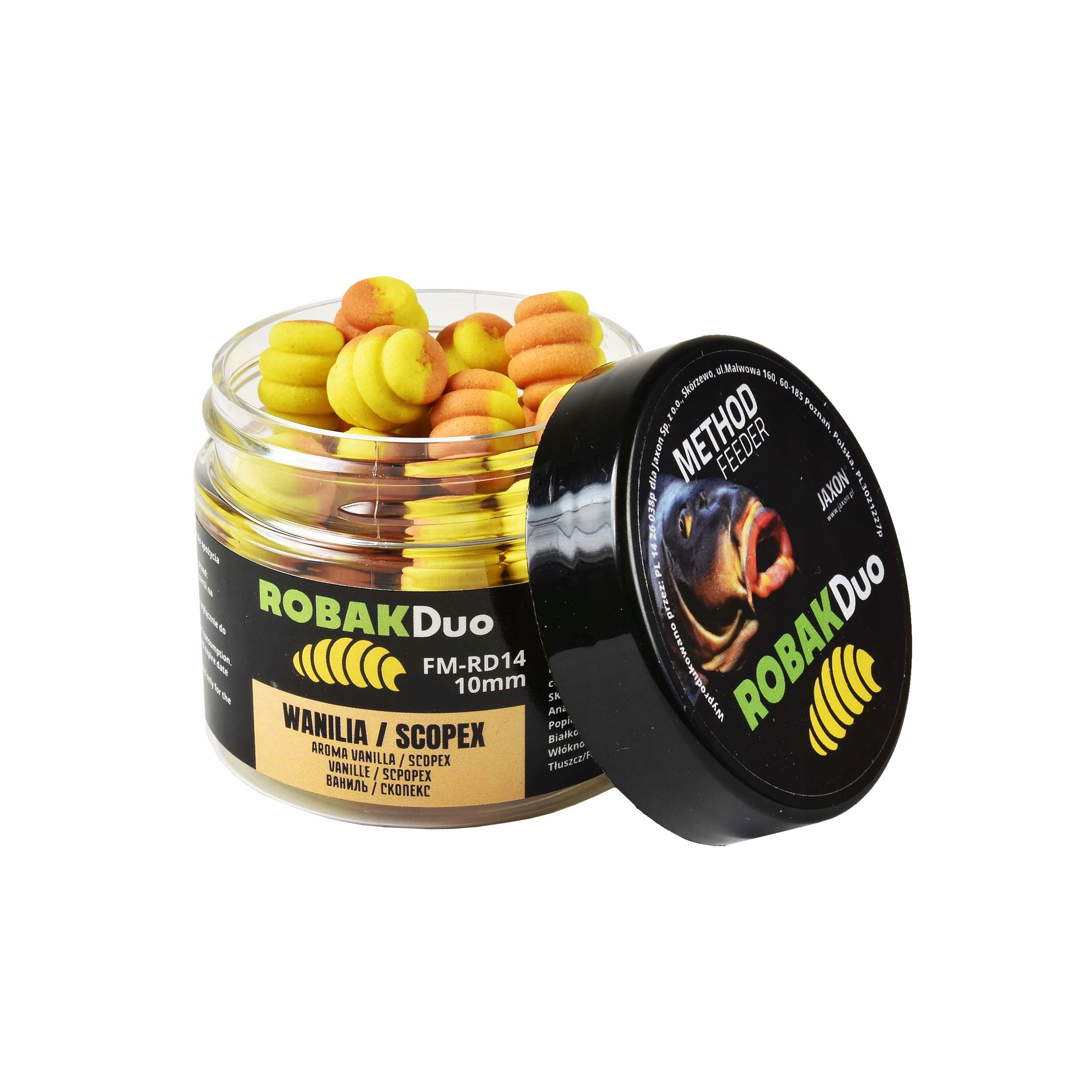 Przynęta Wafters Robak 10mm 25g wanilia/scopex method feeder