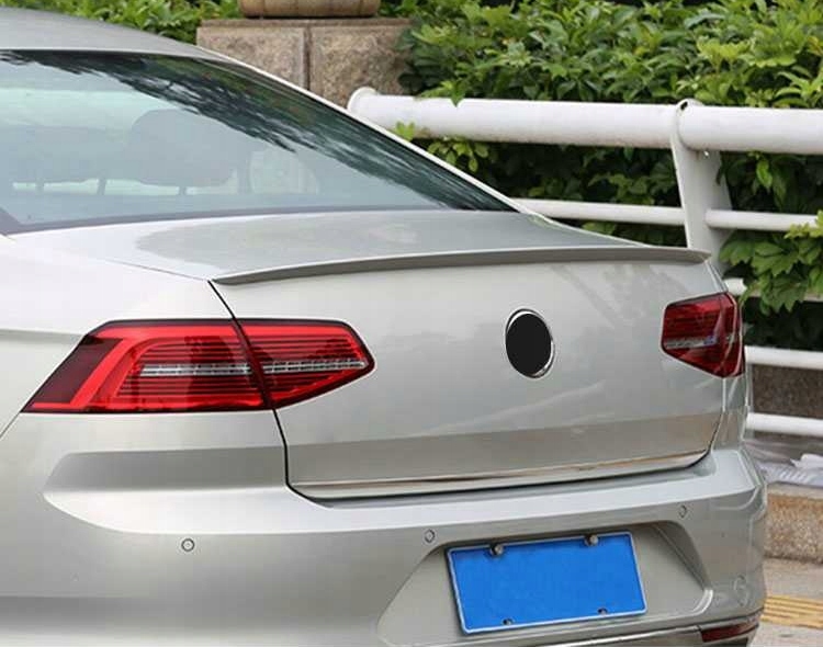 спойл спойлер на крышке багажника vw PASSAT B8 седан черный глянец Black докладка ABS