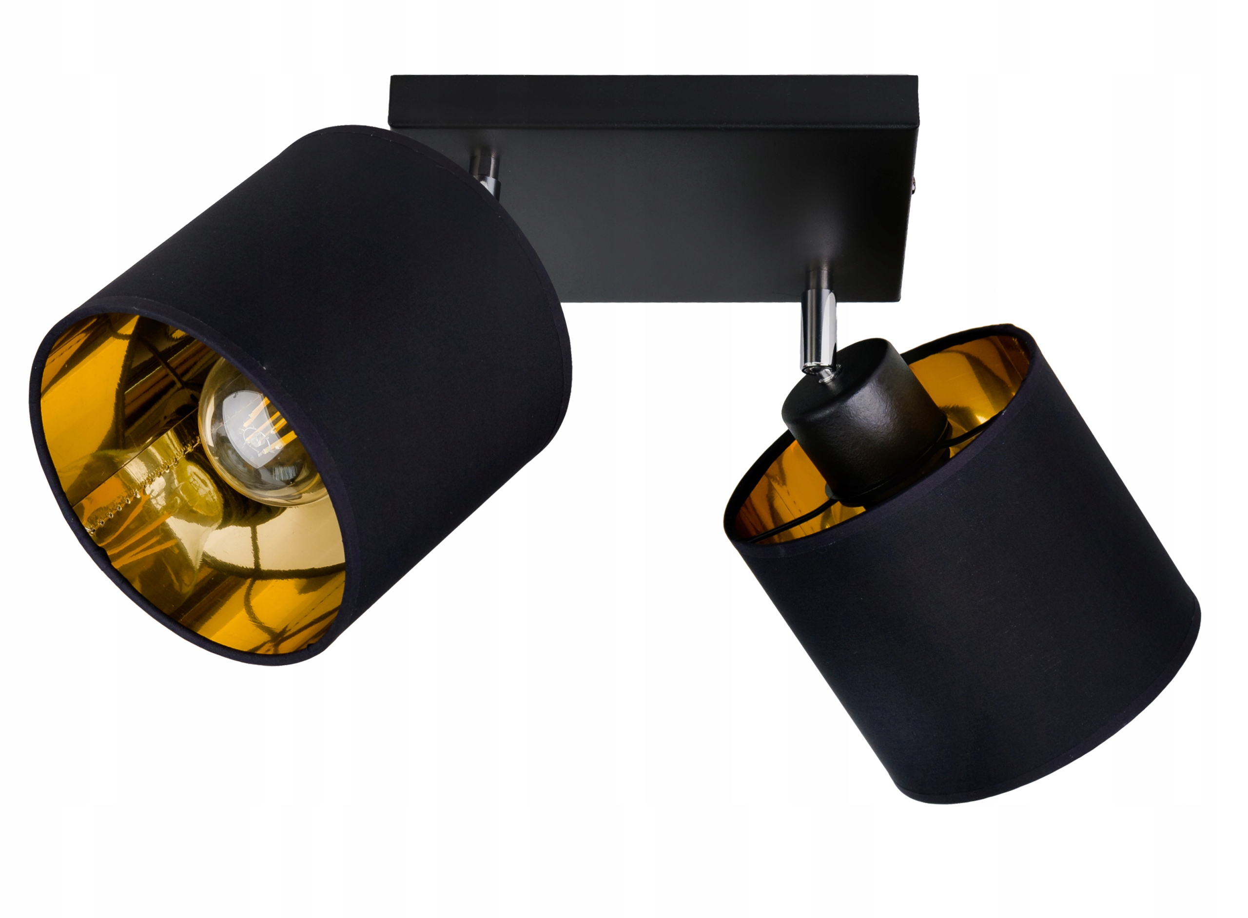 Lampa stropní svítidlo pohyblivý lustr sufiová Abażur zlatá