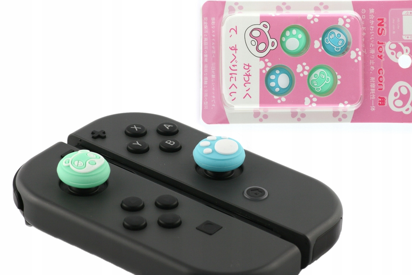 4x GUMKI NAKŁADKI SWITCH Animal Crossing Panda