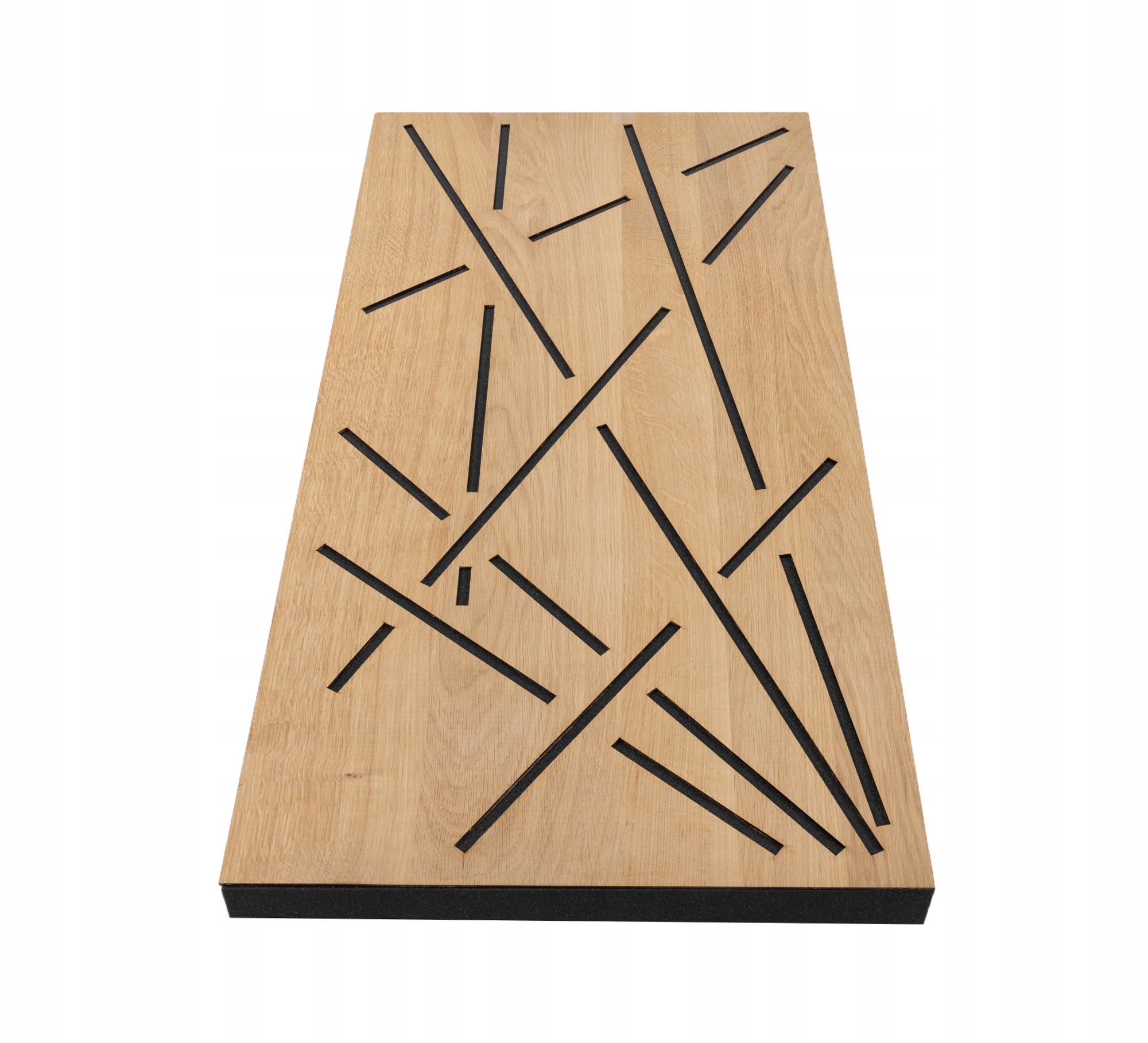 Dekorativní akustický absorbující panel z dubového dřeva 50x100 cm 6 cm