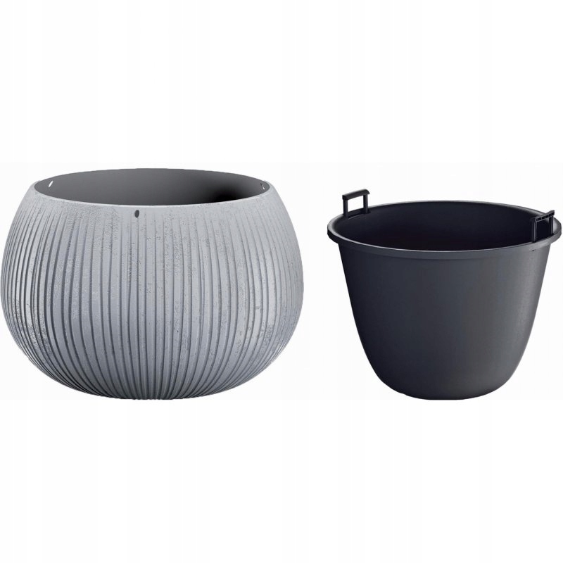 Doniczka kula Beton Bowl DKB290 z wkładem | Beton — 16