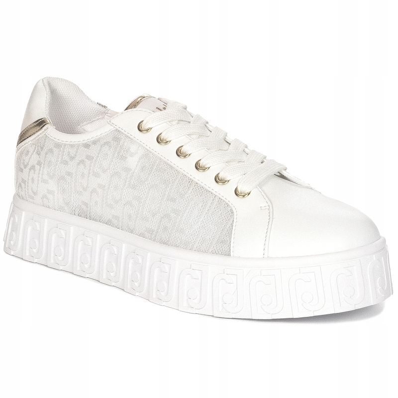 Liu Jo Sneakersy buty na platformie Lovely 02 White białe BA4119 TX399 r.40
