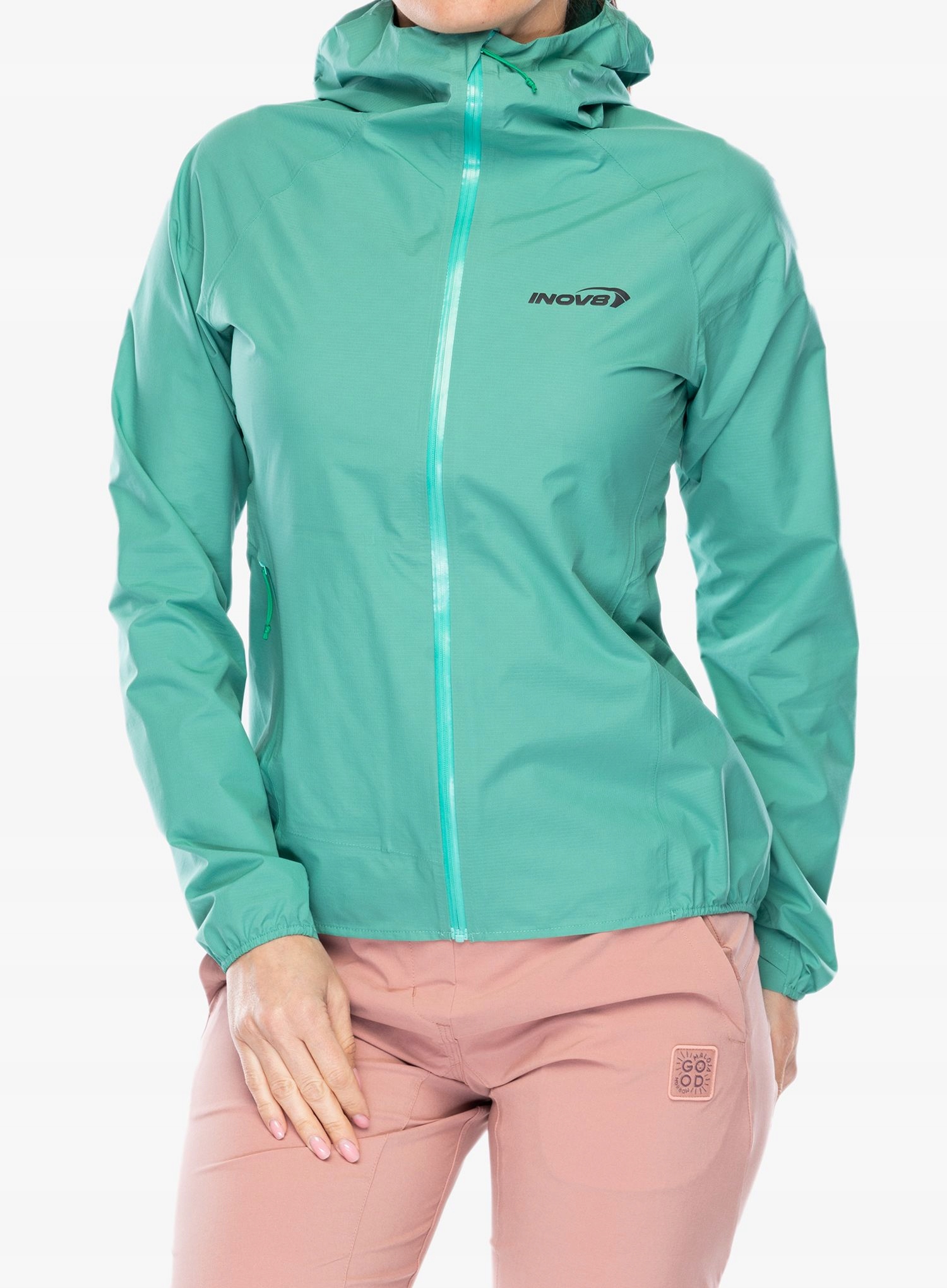 Dámská běžecká bunda Inov-8 Stormshell Fz V2 aqua 34 (xs)