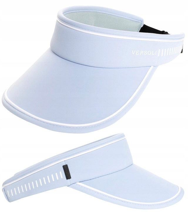 LEKKI MODNY DUŻY REGULOWANY DASZEK PRZECIWSŁONECZNY Z PIANKI BŁĘKITNY